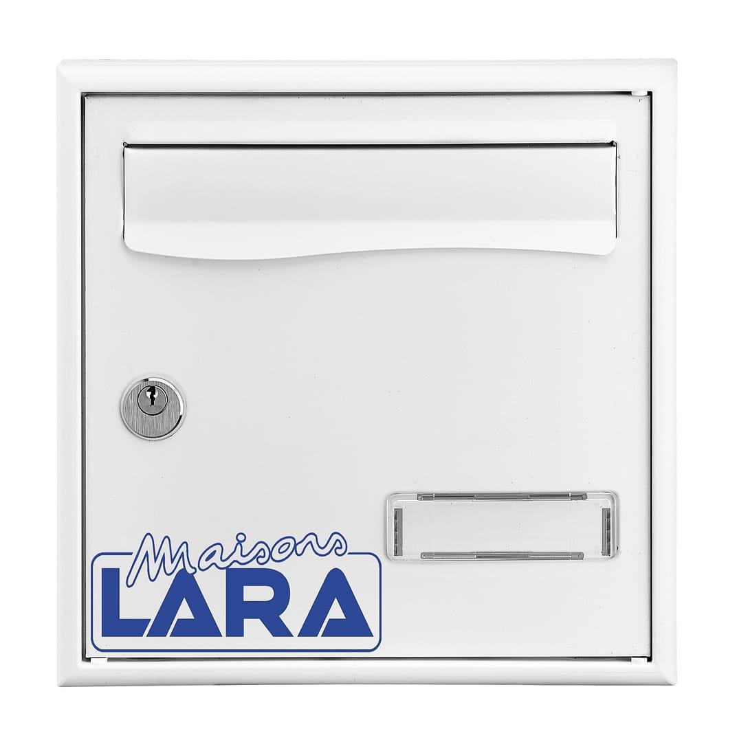 Boîte aux lettres blanche sécurisée Maisons LARA