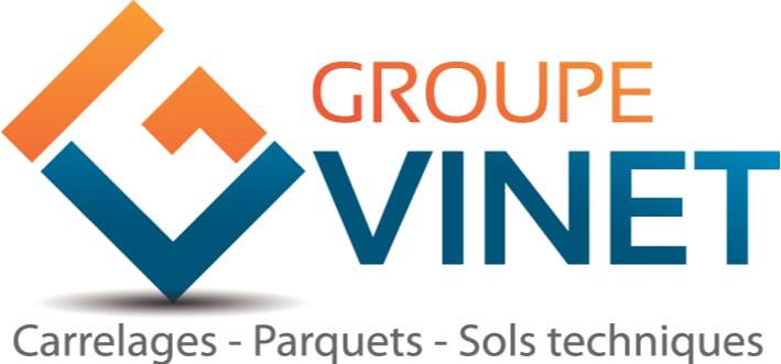 Logo Groupe Vinet spécialiste carrelages, parquets, sols techniques