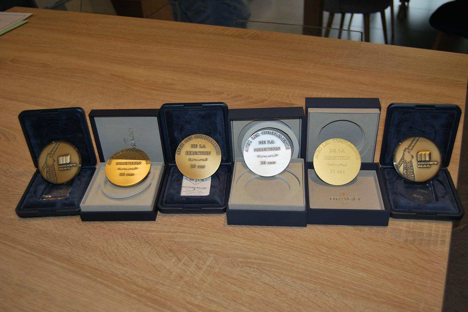 Médailles honorifiques professionnelles