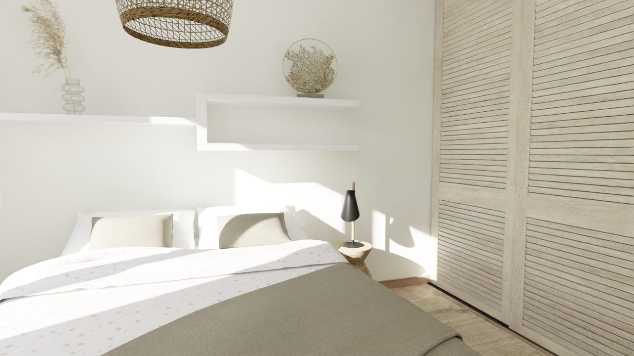 Chambre moderne épurée lumineuse design minimaliste élégante