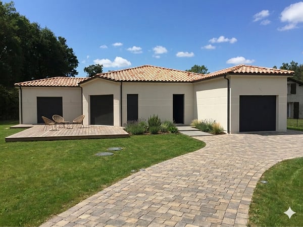 Maisons traditionnelle orienté sur le Sud, Maisons LARA Langon
